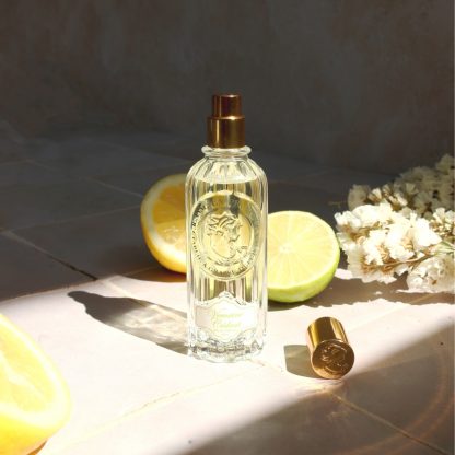 Visuel de face mi ombre mi soleil eau de parfum Femme verveine cédrat Jeanne en Provence 60 ml made in France
