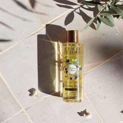Huile de douche nourrissante & voile parfumé Divine Olive Jeanne en Provence 250 ml made in France