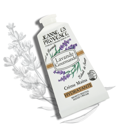 Crème mains Lavande Jeanne en Provence aquarelle