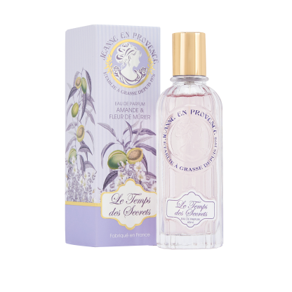Boîte et eau de parfum Femme Jeanne en Provence Le Temps des Secrets 60 ml fabriqué en France
