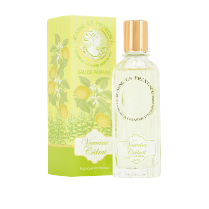Boîte et eau de parfum Femme Jeanne en Provence Verveines & Cédrat 60 ml fabriqué en France
