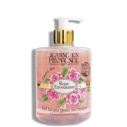 Gel lavant mains Rose Jeanne en Provence new PNG