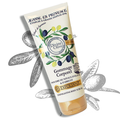 Gommage corps Olive Jeanne en Provence aquarelle