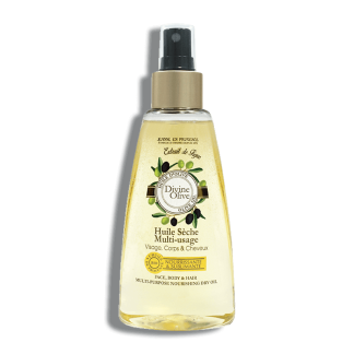 Huile sèche multi-usage visage, corps & cheveux Jeanne en Provence Divine Olive