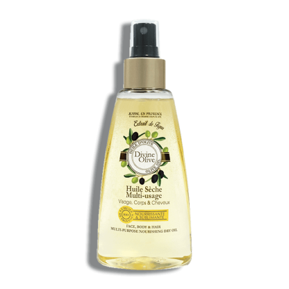 Huile sèche multi-usage visage, corps & cheveux Jeanne en Provence Divine Olive