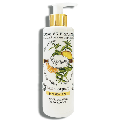 Lait hydratant corps Verveine Agrumes Jeanne en Provence