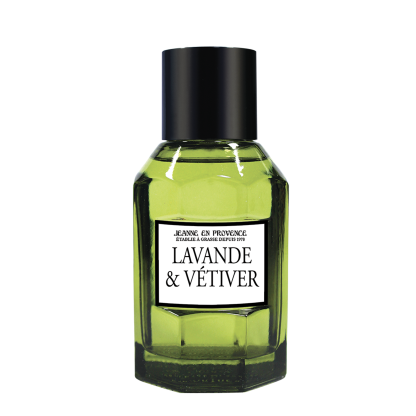 Eau de toilette Homme Lavande & Vétiver Jeanne en Provence 100 ml fabriqué en France