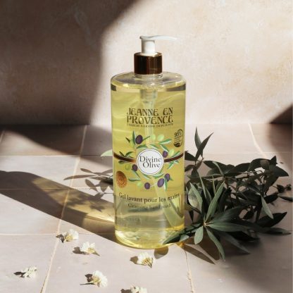 Gel lavant pour les mains 500 ml gamme Divine Olive Jeanne en Provence made in France