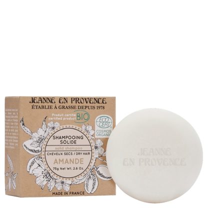 Shampooing Solide cheveux sec BIO Jeanne en Provence Amande 75g made in France